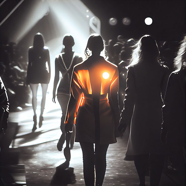 group-women-walking-runway-night